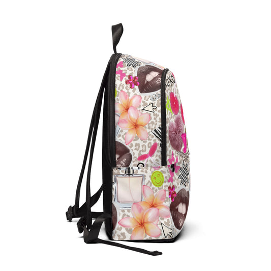 Cherry Crush Backpack, Y2K Aesthetic Backpack, Coquette School Bag, Cute Leopard Print Bookbag, Trendy Pink Backpack