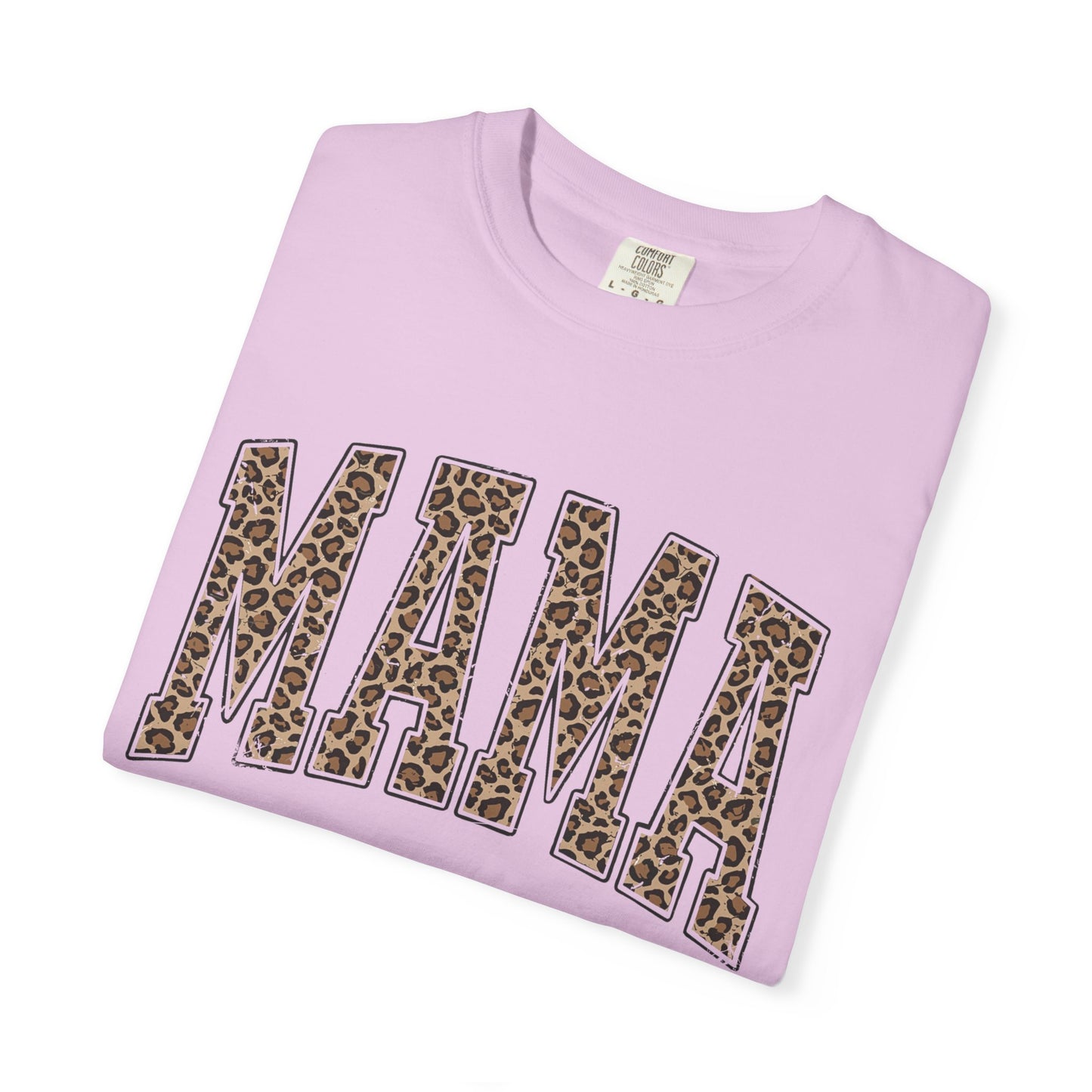 Mama Leopard Print T-Shirt — Women's Mom Graphic Tee, Casual Mother's Day Gift
