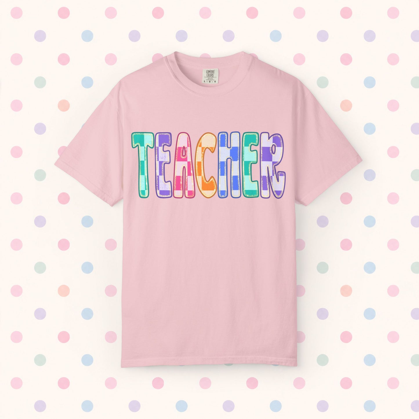 Teacher Colorful Patchwork T-Shirt