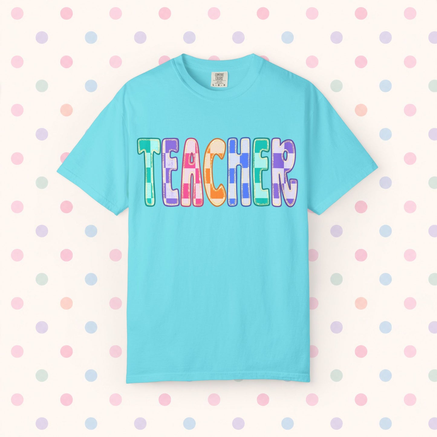 Teacher Colorful Patchwork T-Shirt