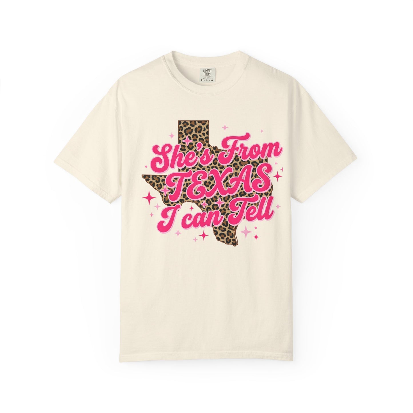 She's From Texas Leopard State T-Shirt