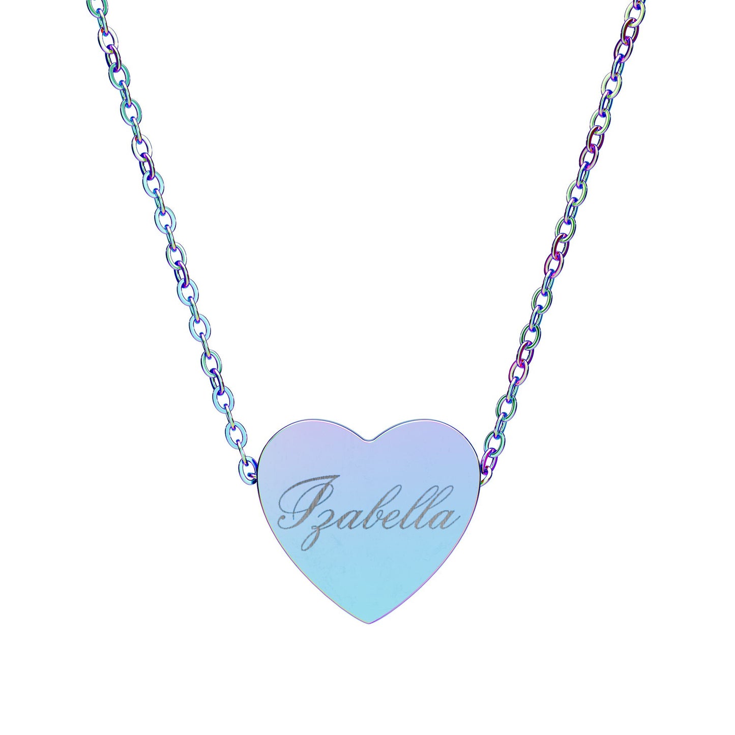 Engravable Heart Necklace — Personalized Name Pendant