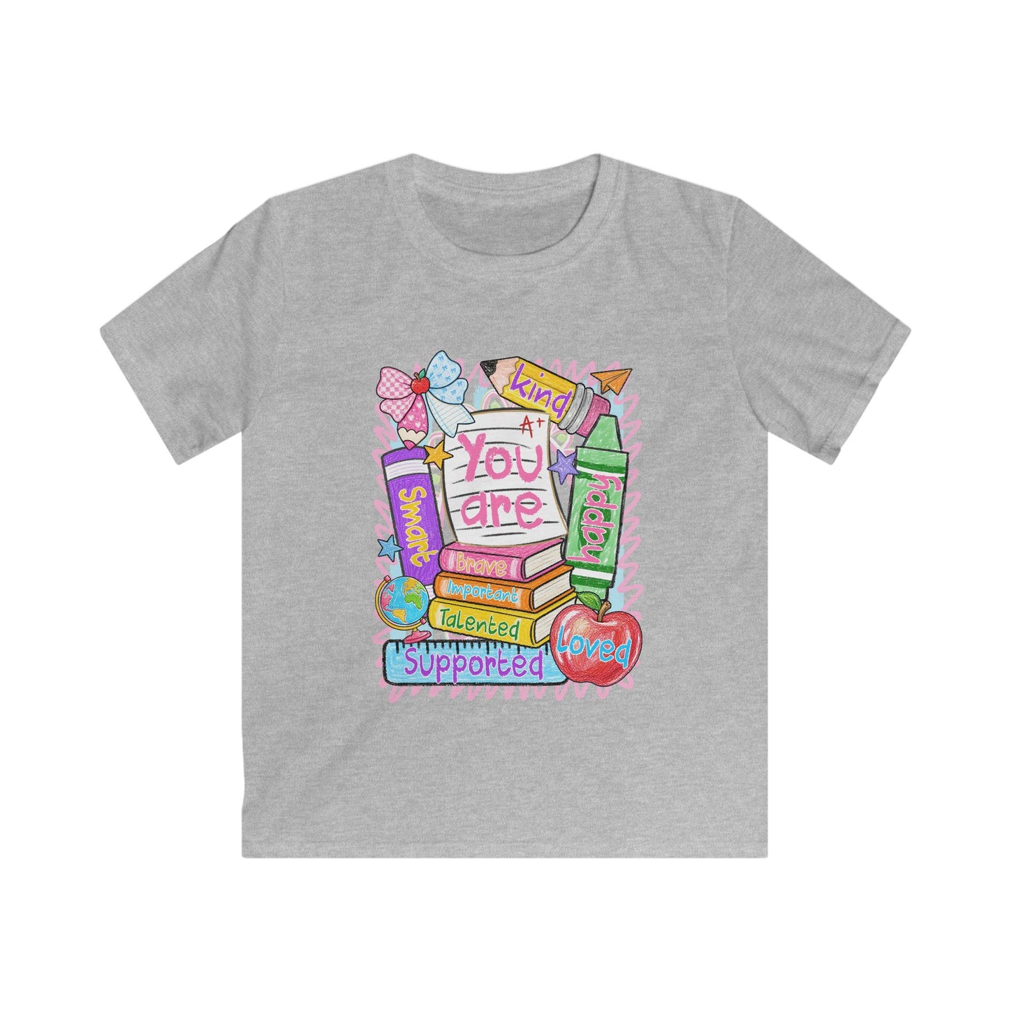 Kids Tee — "You Are" Back-to-School Positive Message Shirt