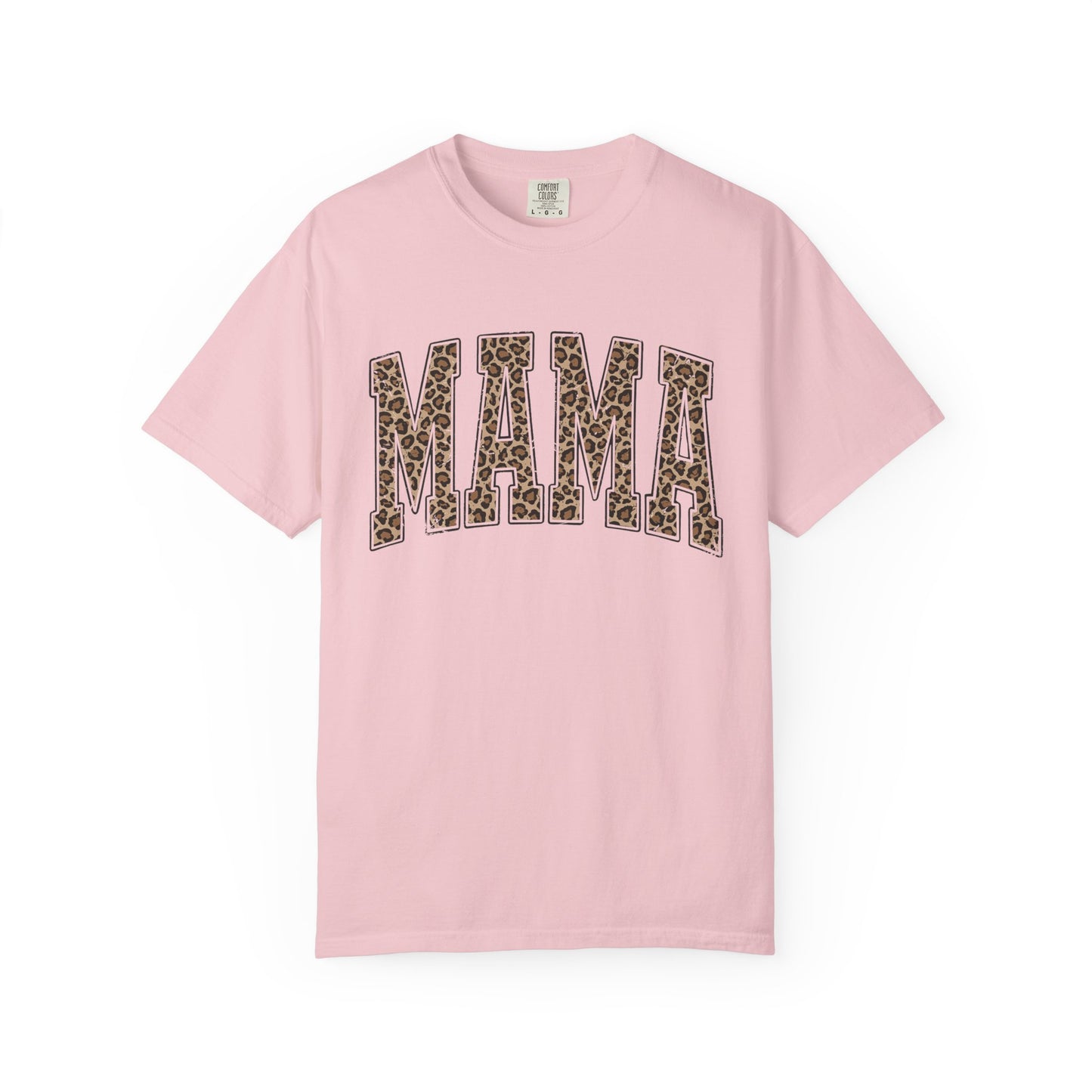 Mama Leopard Print T-Shirt — Women's Mom Graphic Tee, Casual Mother's Day Gift