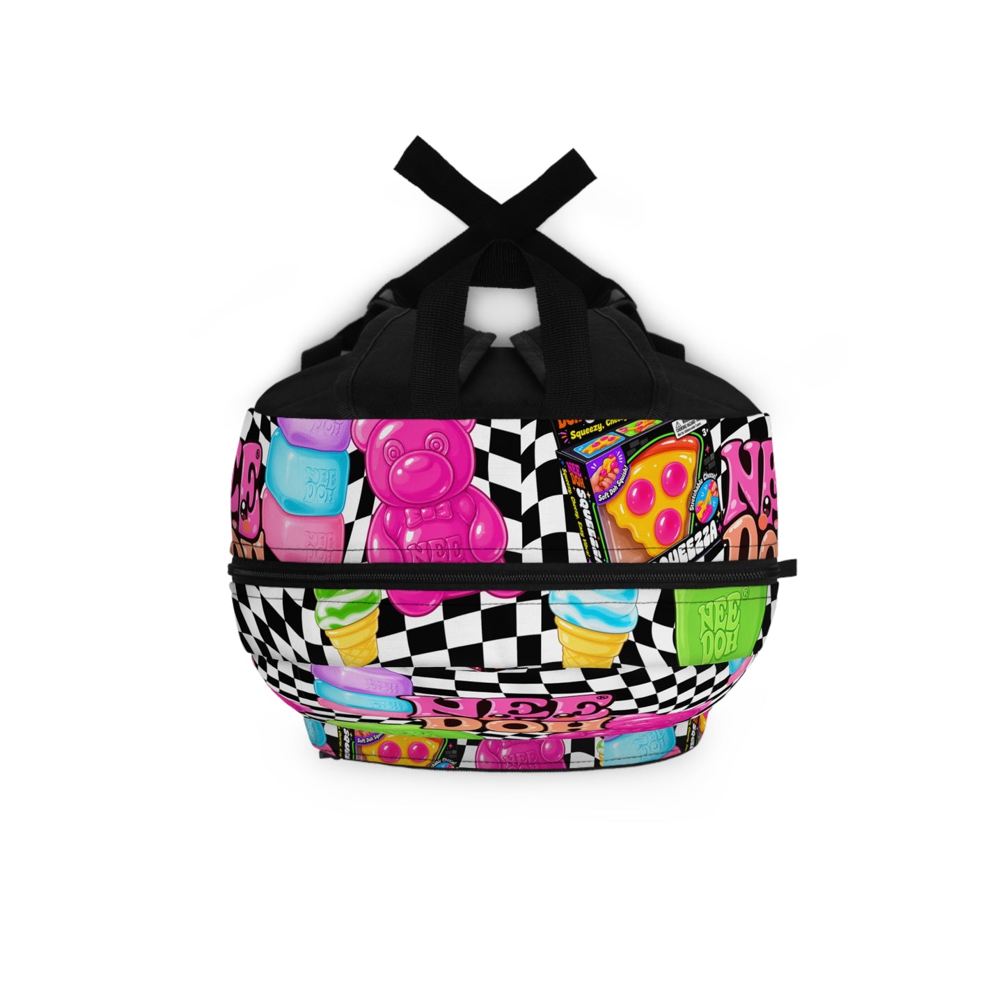 Needo  Pop Art Backpack | Checkerboard Squishies Pattern