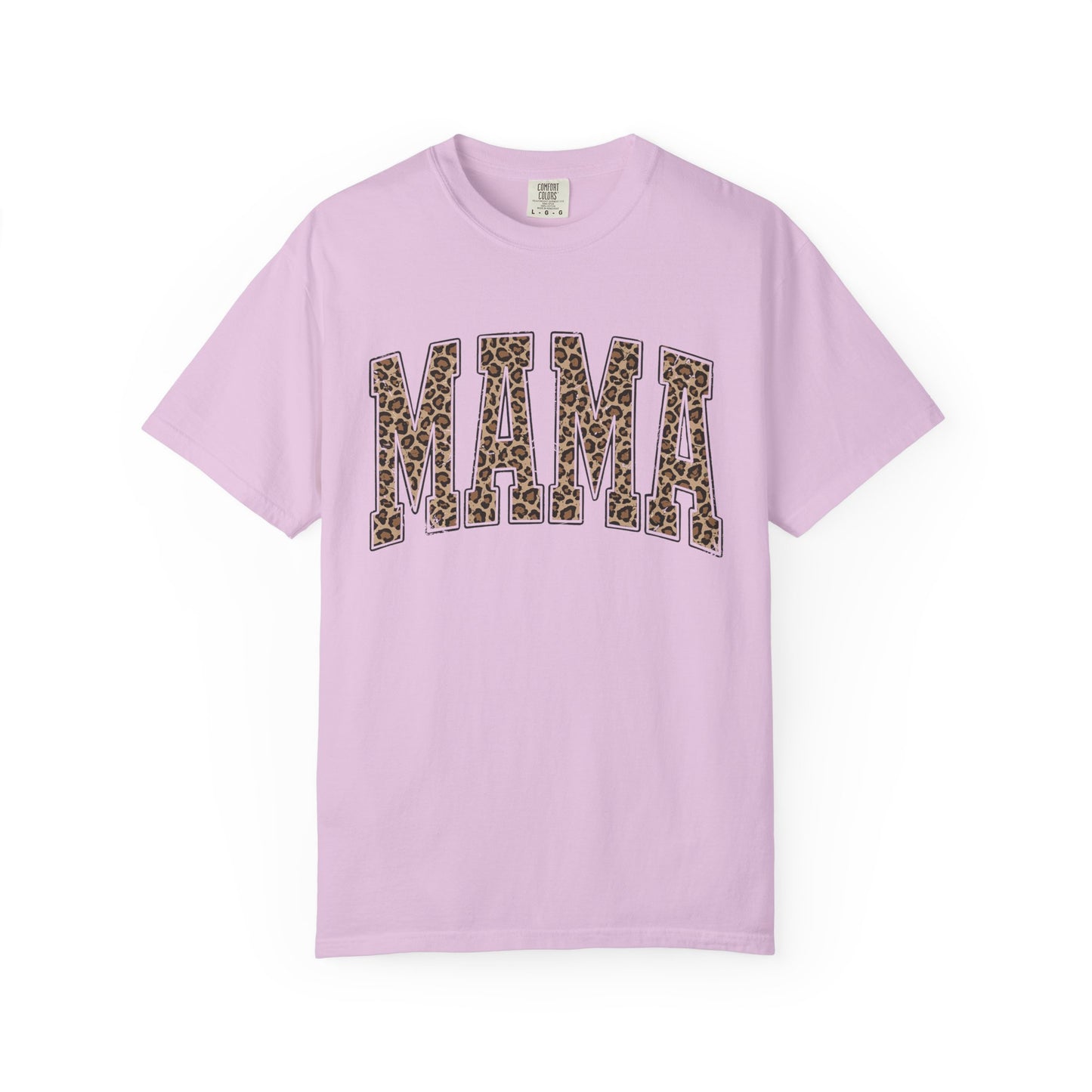 Mama Leopard Print T-Shirt — Women's Mom Graphic Tee, Casual Mother's Day Gift