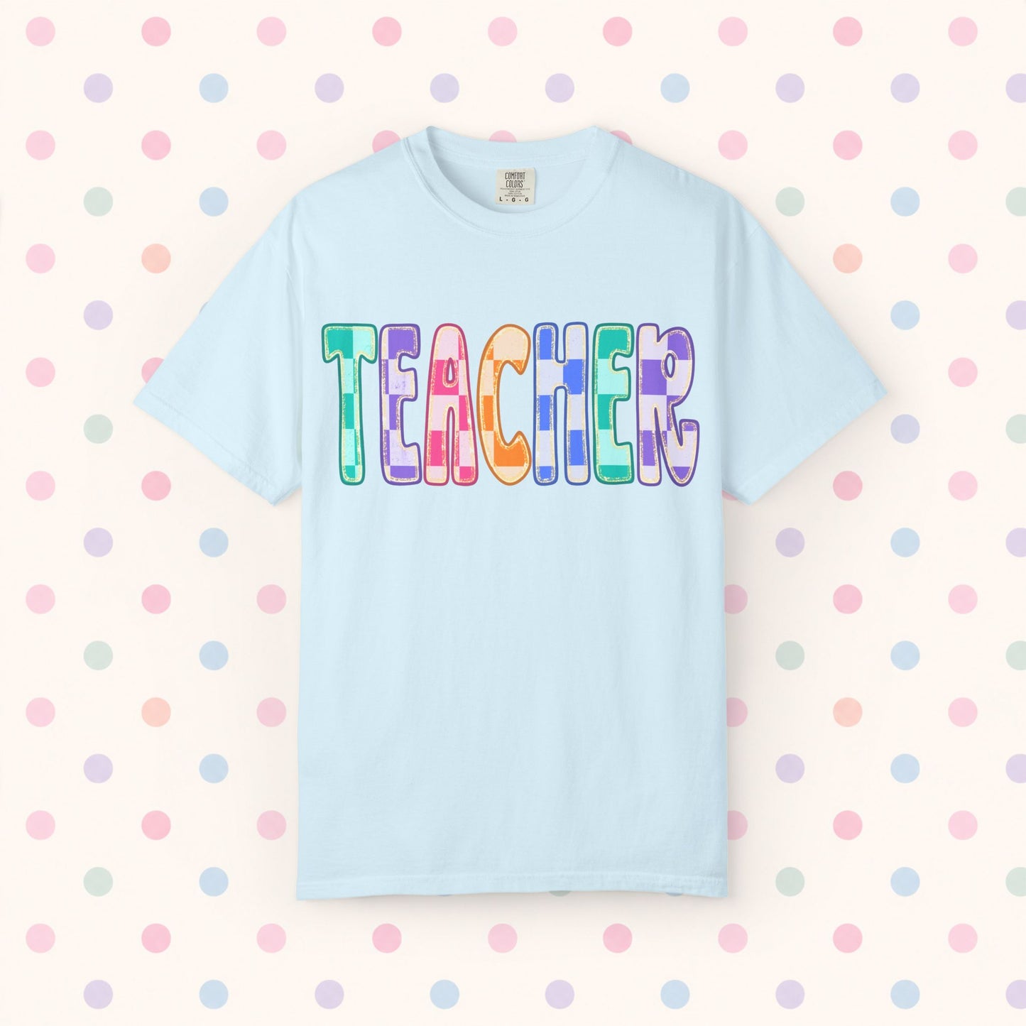Teacher Colorful Patchwork T-Shirt