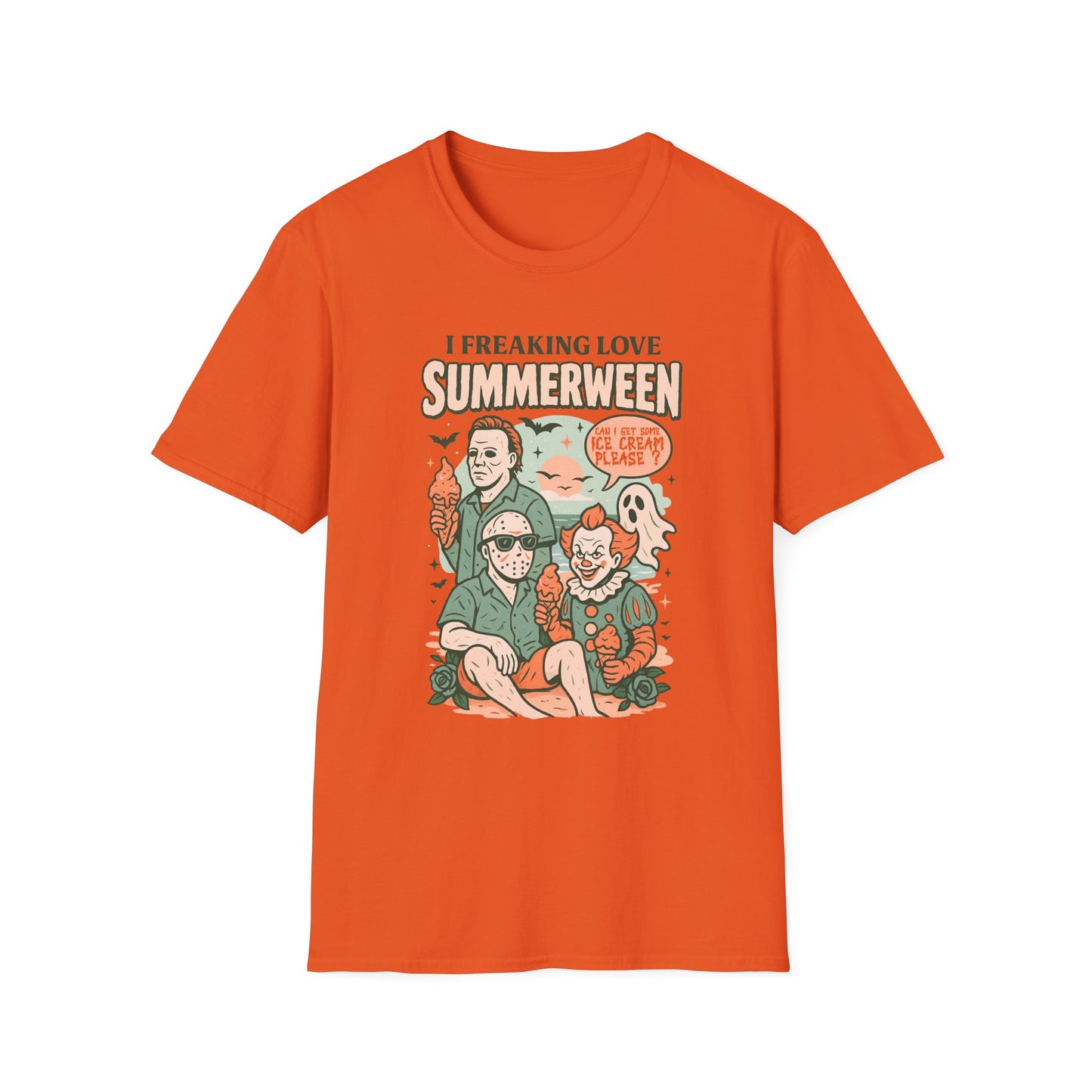 Summerween T-Shirt — “I Freaking Love Summerween” Horror Summer Graphic Tee