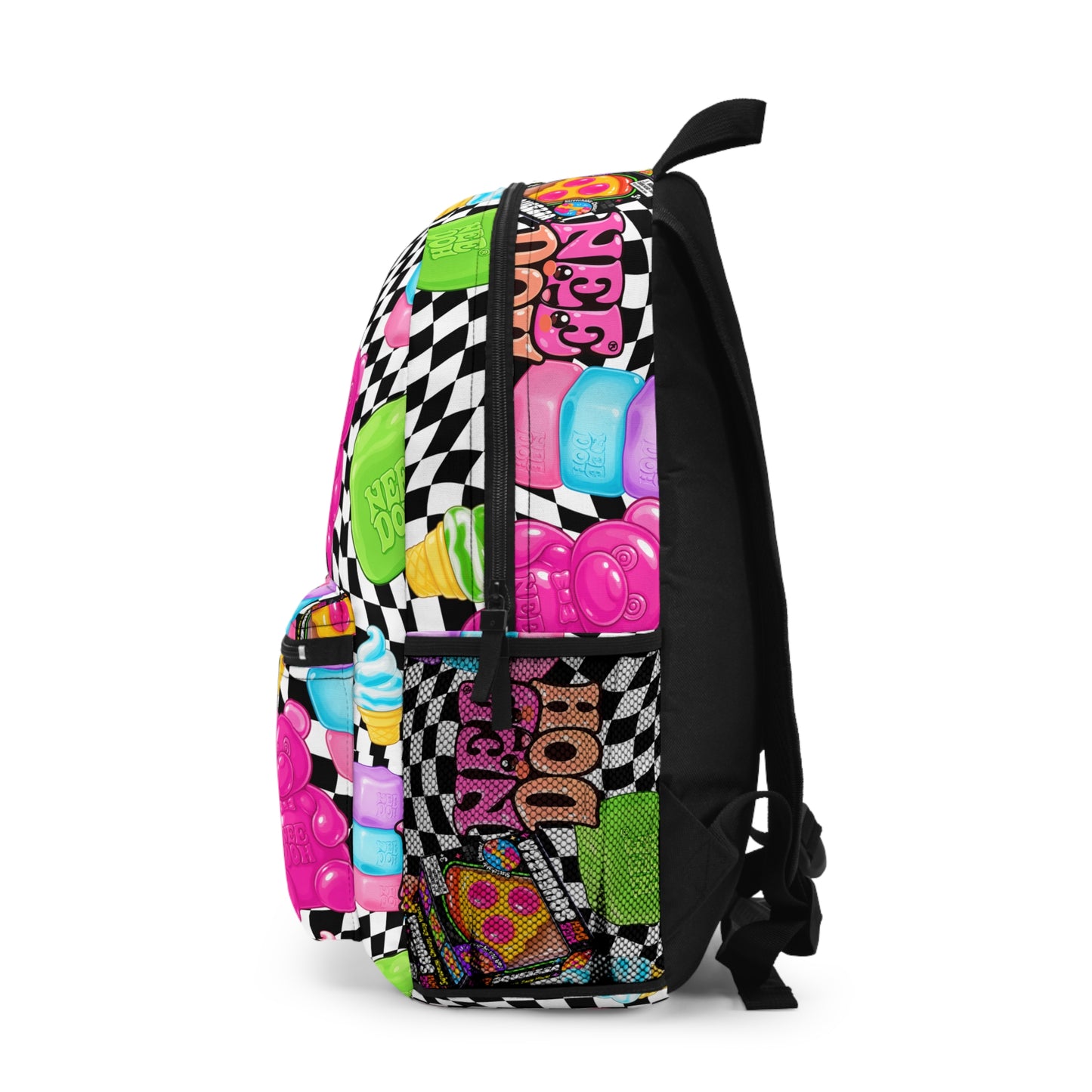 Needo  Pop Art Backpack | Checkerboard Squishies Pattern