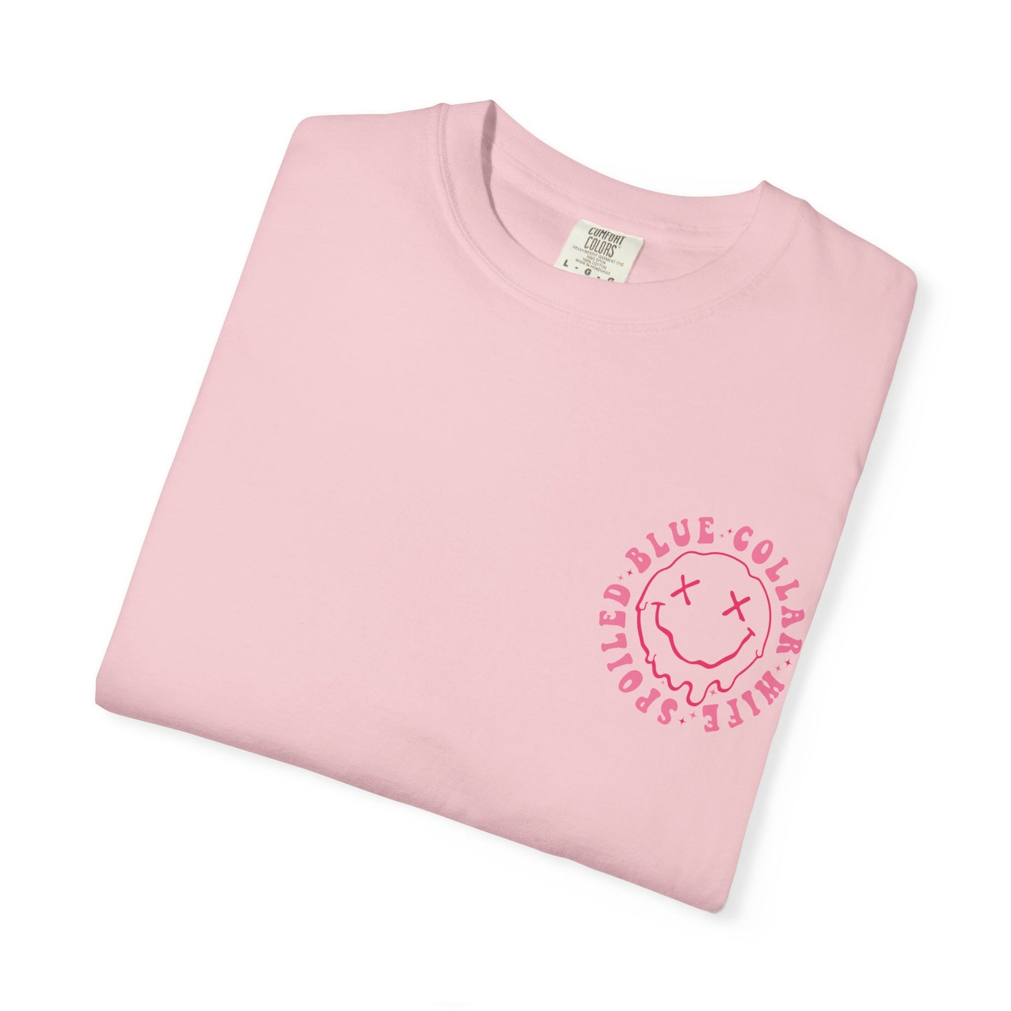 Somebody's Spoiled Blue Collar Wife T-Shirt — Pink Retro Graphic Tee