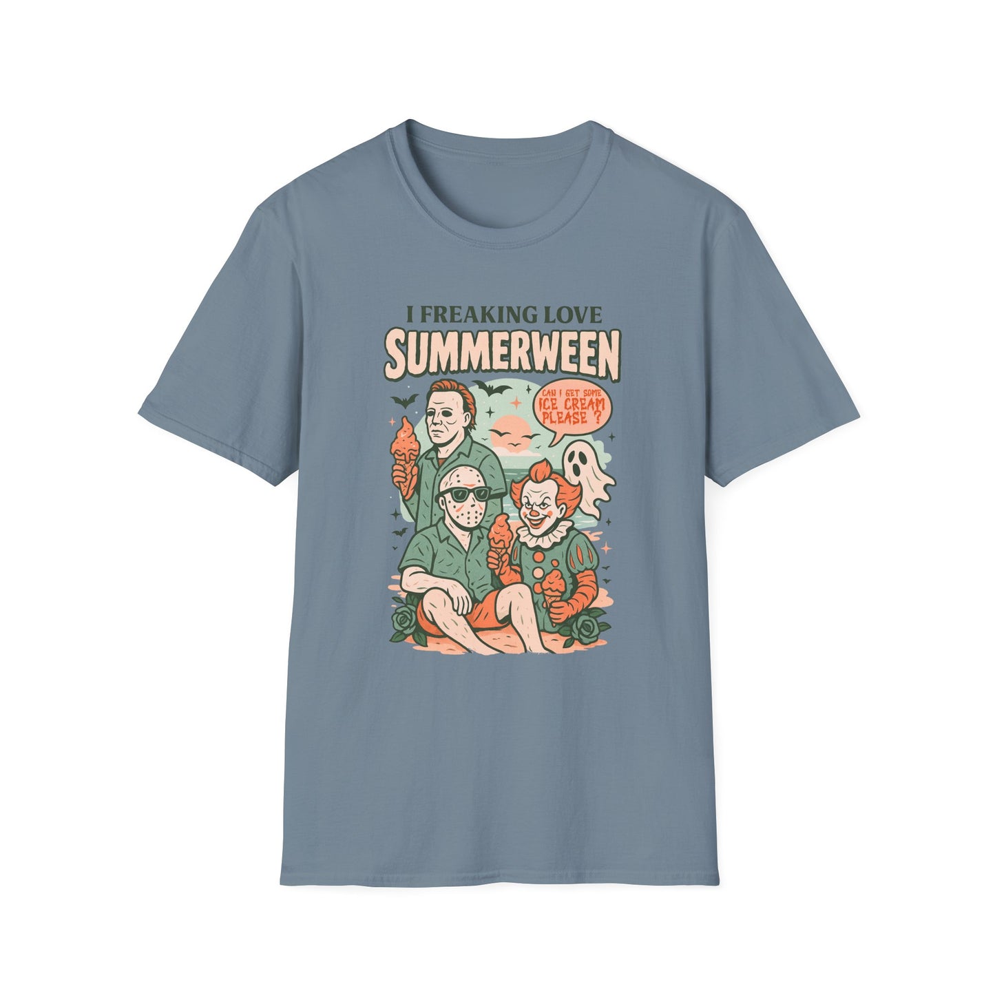 Summerween T-Shirt — “I Freaking Love Summerween” Horror Summer Graphic Tee