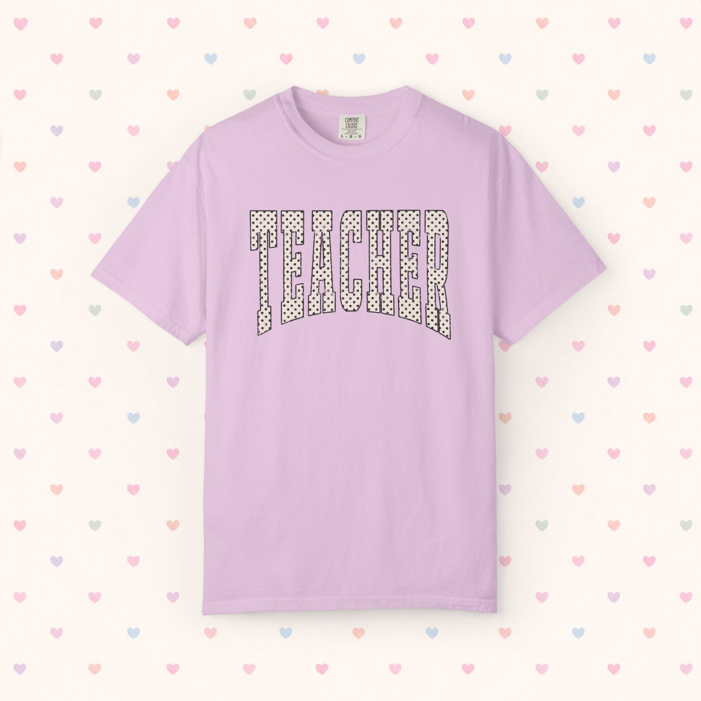 Teacher Polka Dot Pattern T-Shirt