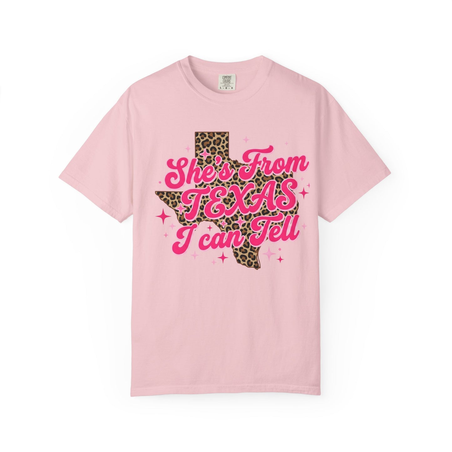 She's From Texas Leopard State T-Shirt