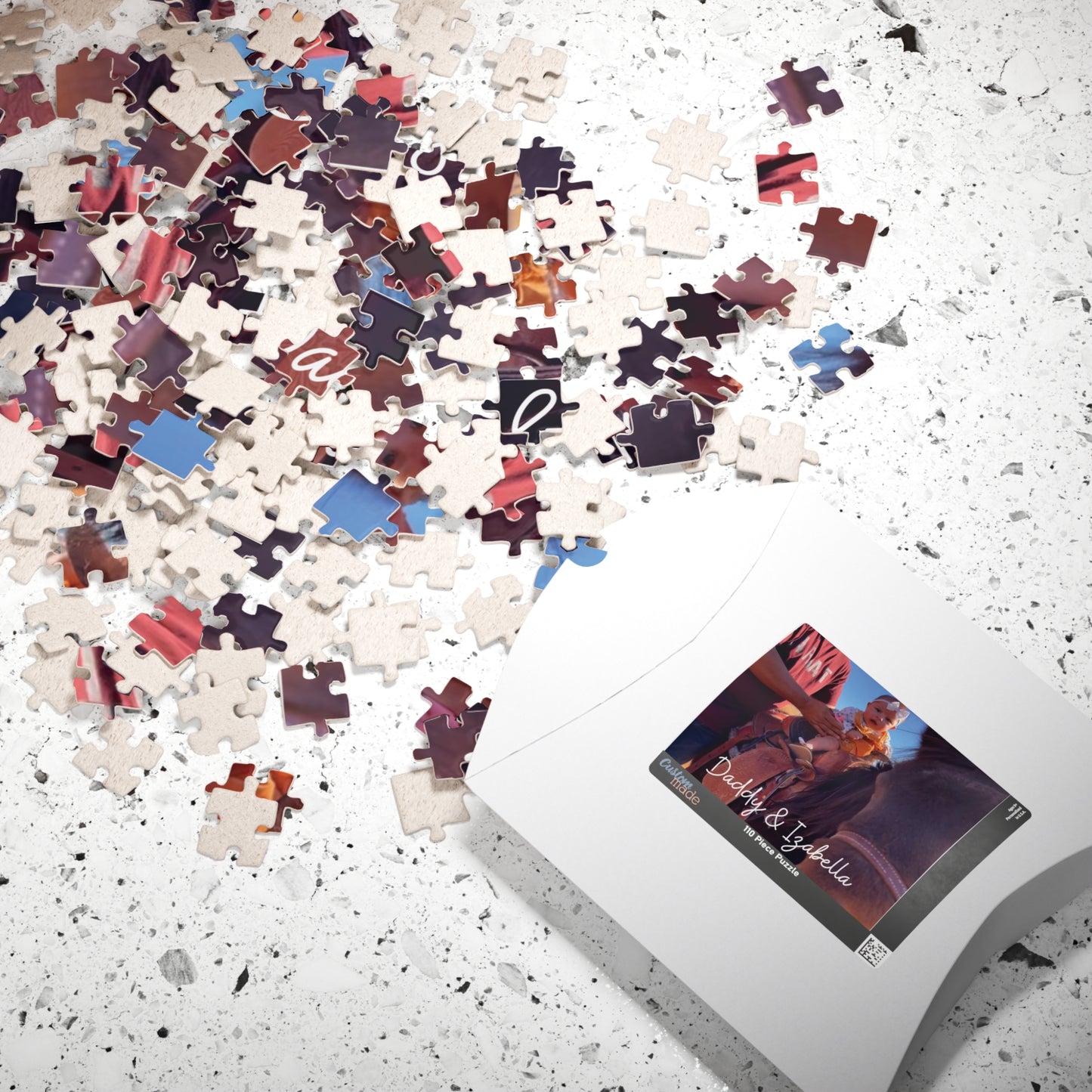 Personalized Photo Puzzle – "Daddy & Izabella" Keepsake (110 pcs)