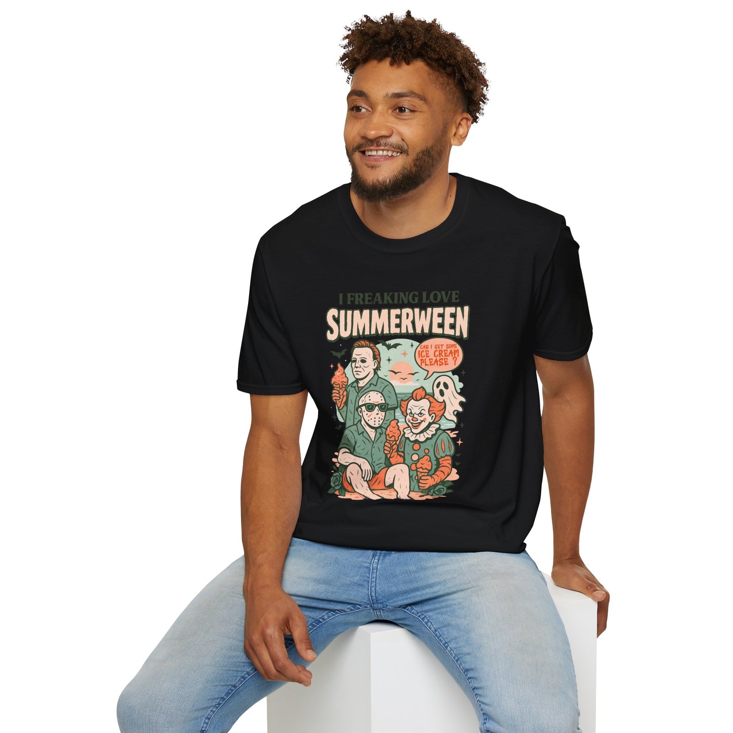Summerween T-Shirt — “I Freaking Love Summerween” Horror Summer Graphic Tee