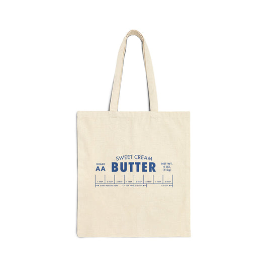 Vintage 'Sweet Cream Butter' Canvas Tote