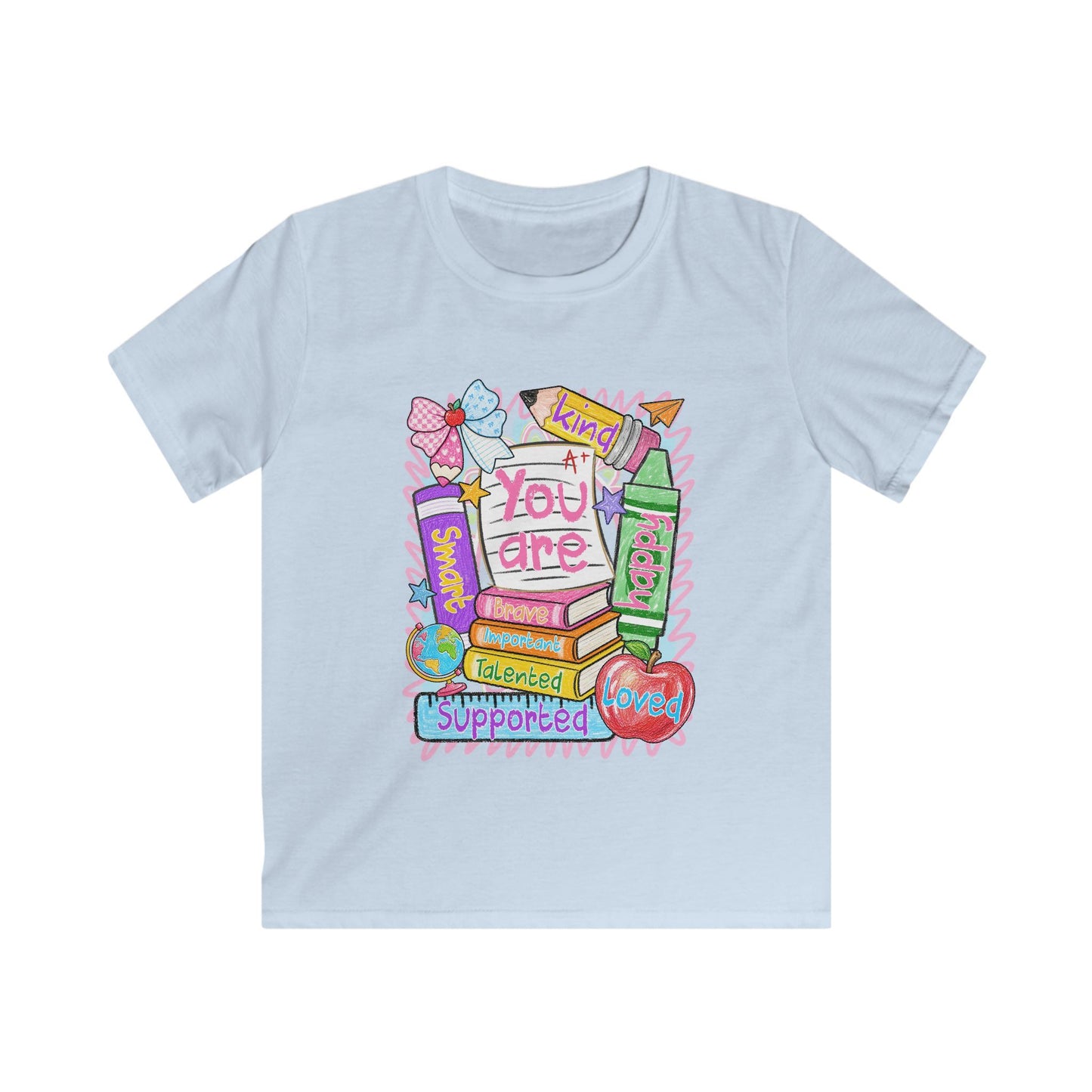 Kids Tee — "You Are" Back-to-School Positive Message Shirt
