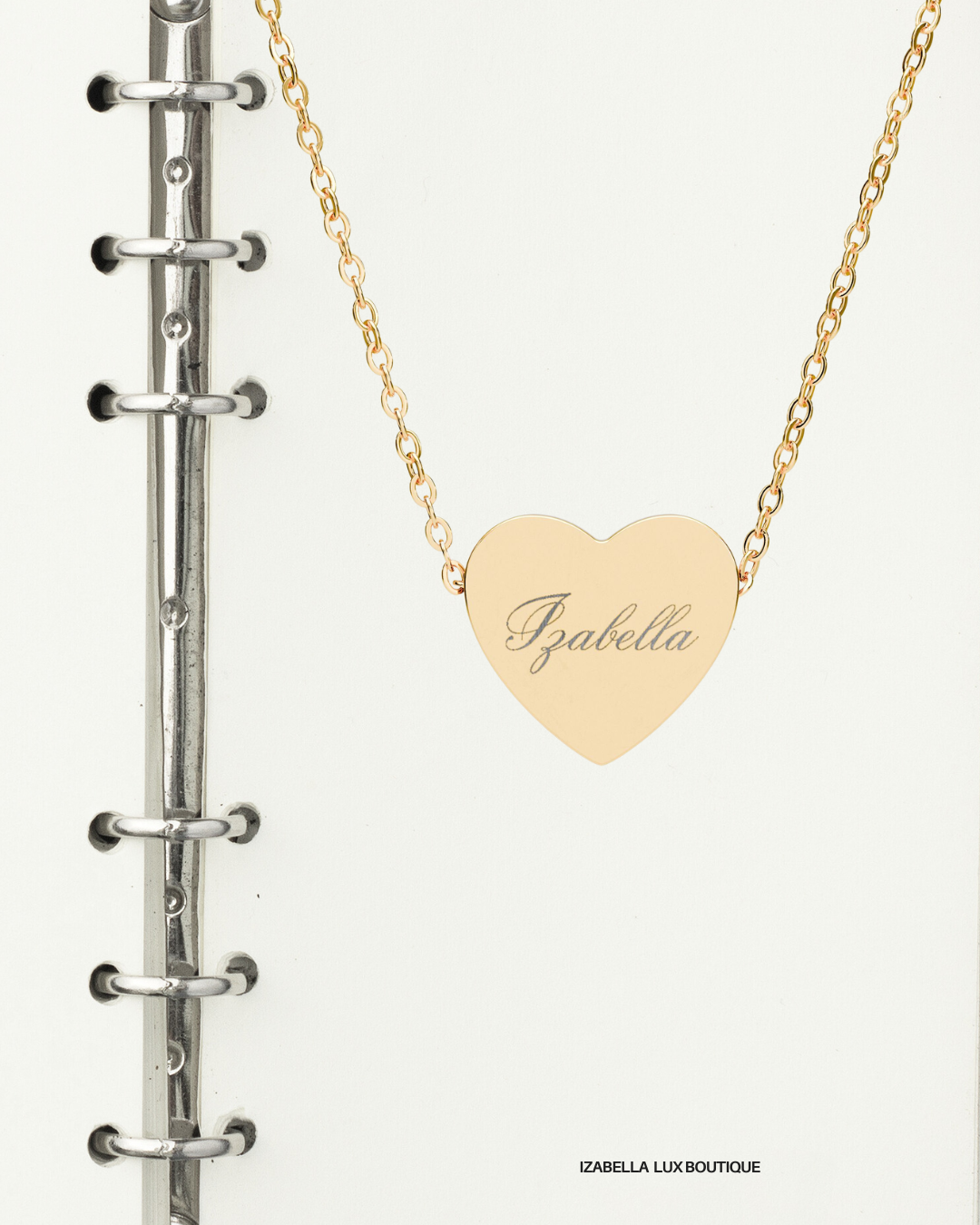 Engravable Heart Necklace — Personalized Name Pendant