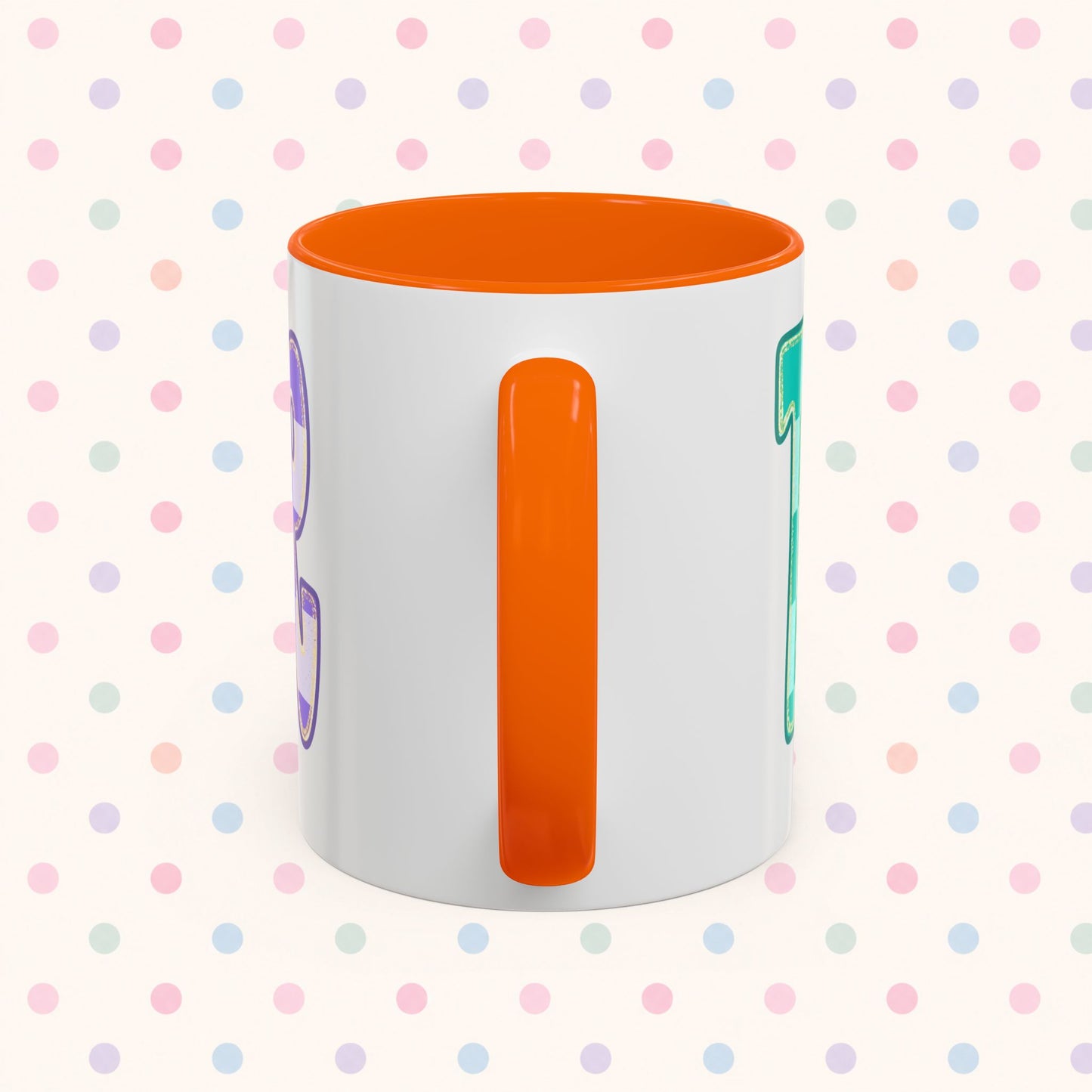 Teacher Rainbow Checker Accent Coffee Mug