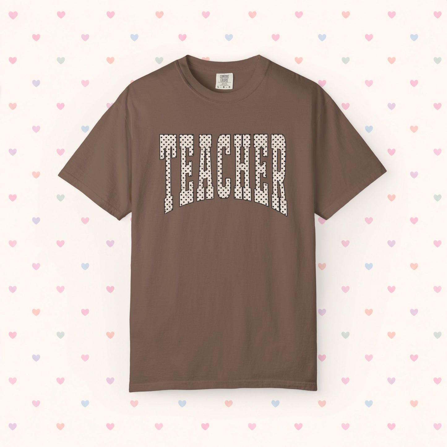 Teacher Polka Dot Pattern T-Shirt