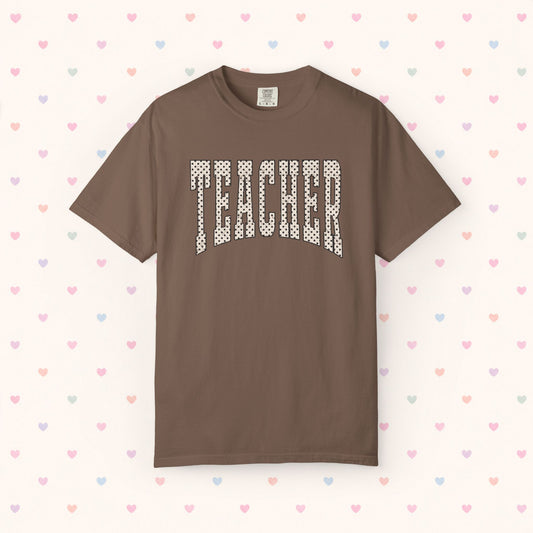 Teacher Polka Dot Pattern T-Shirt