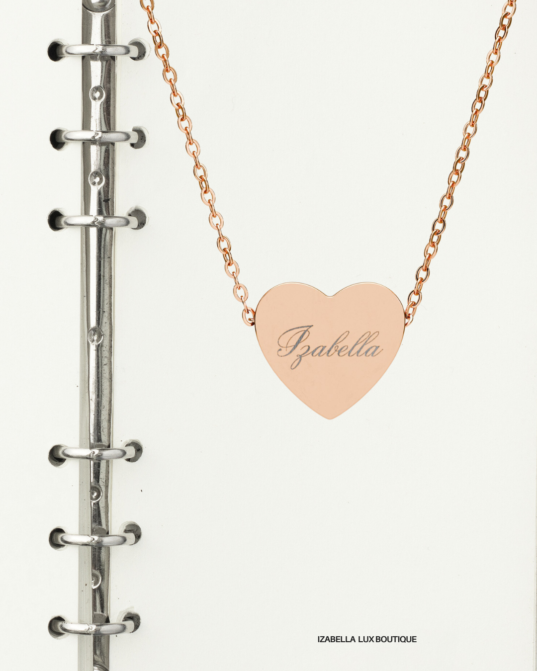 Engravable Heart Necklace — Personalized Name Pendant