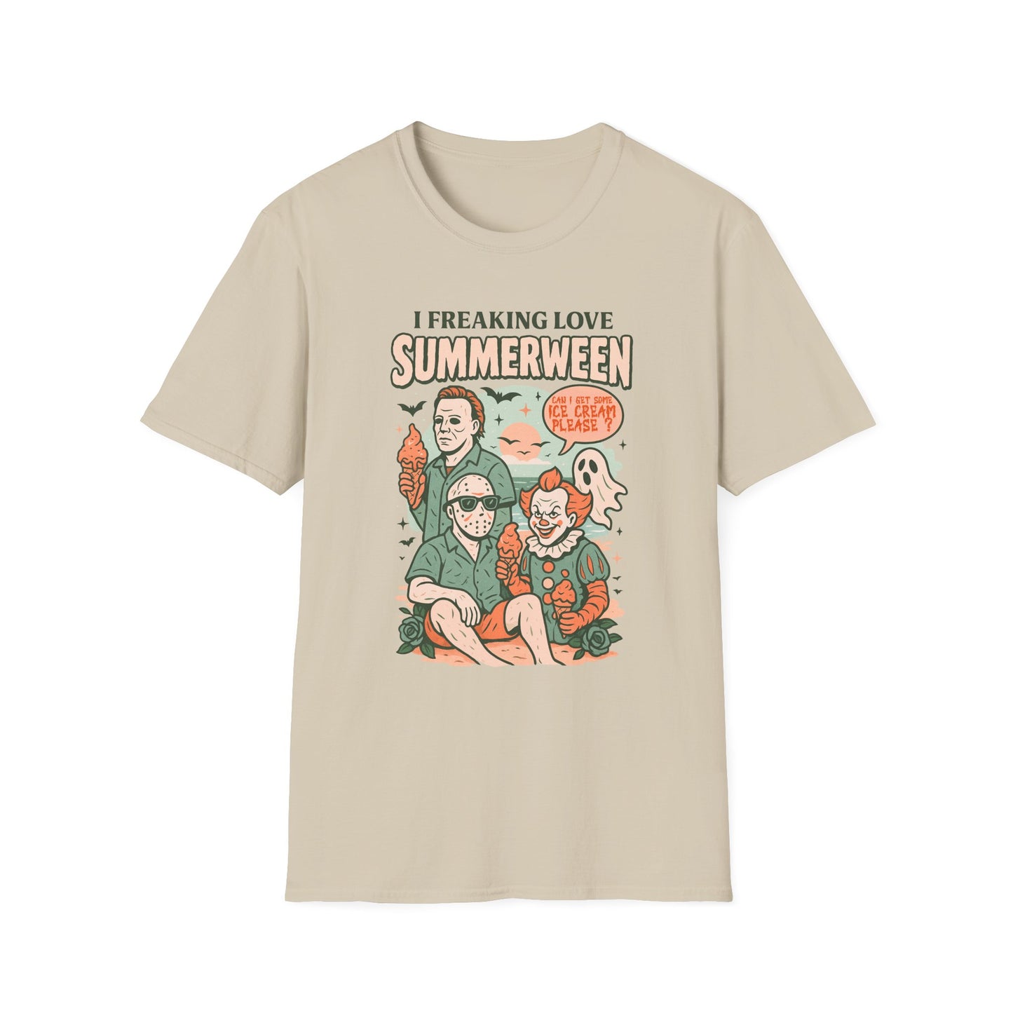 Summerween T-Shirt — “I Freaking Love Summerween” Horror Summer Graphic Tee