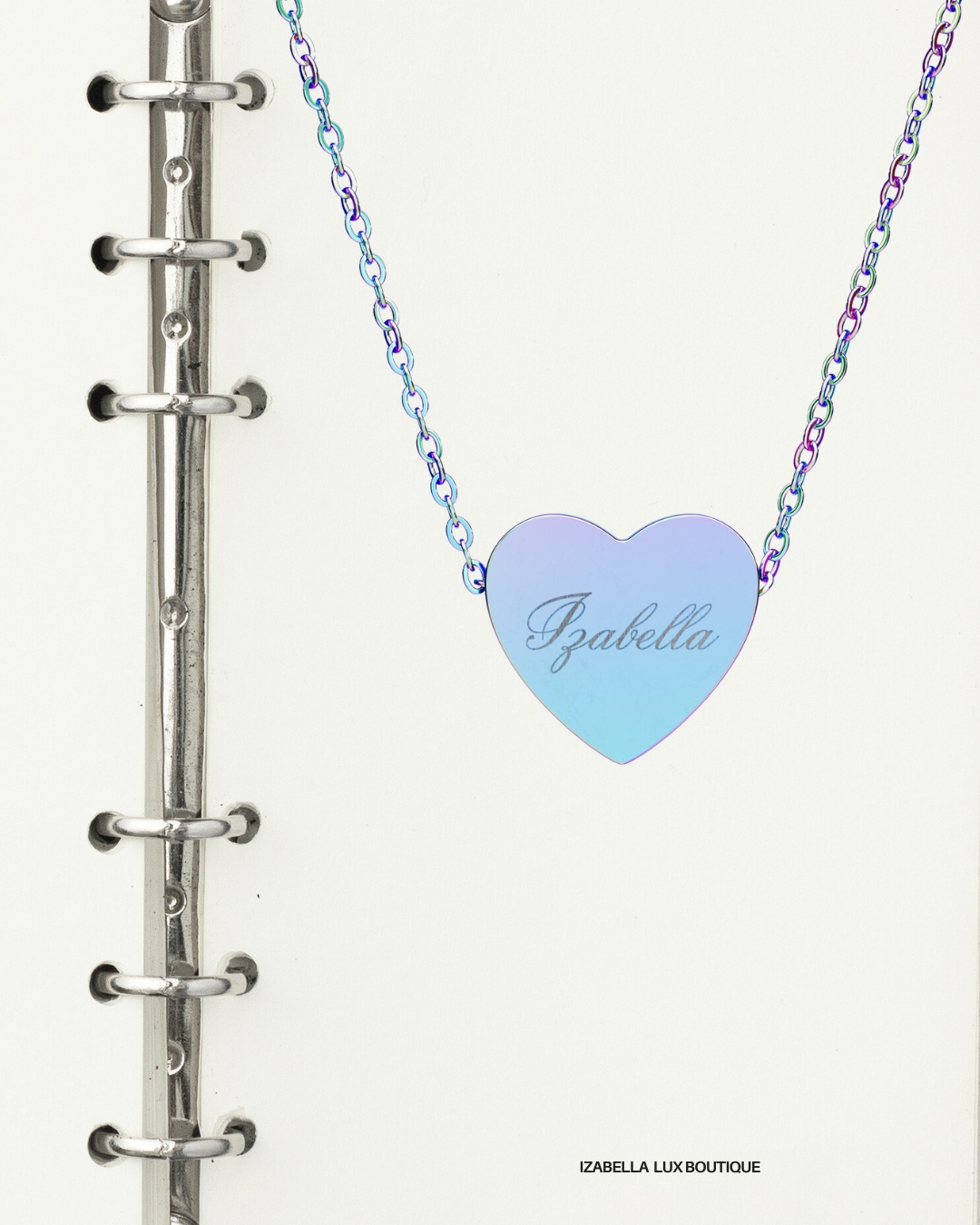 Engravable Heart Necklace — Personalized Name Pendant