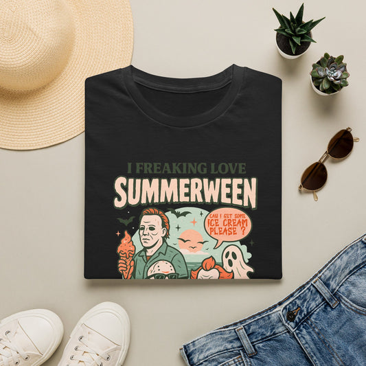 Summerween T-Shirt — “I Freaking Love Summerween” Horror Summer Graphic Tee