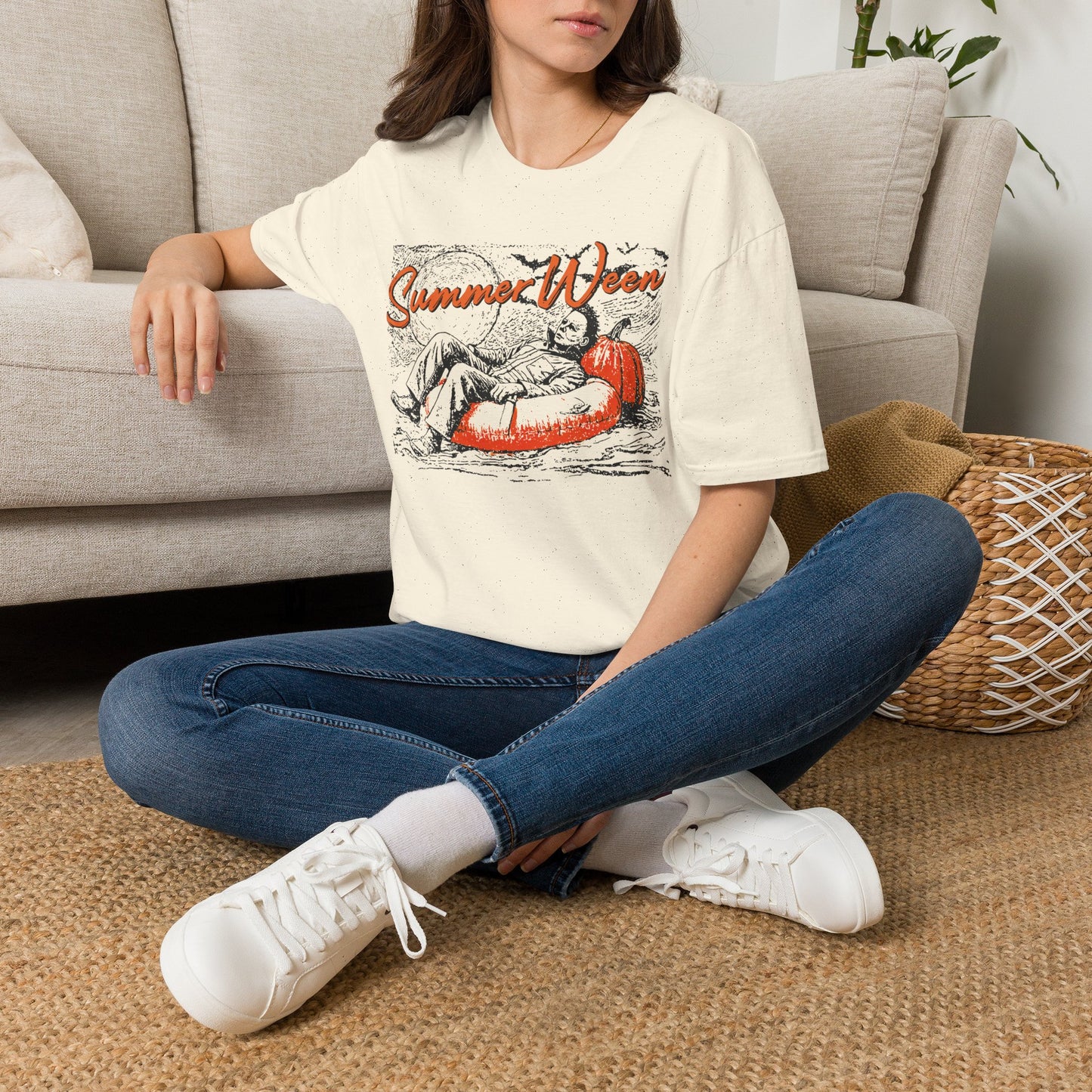 Summer Ween T-Shirt — Retro Halloween Pumpkin Beach Vibe