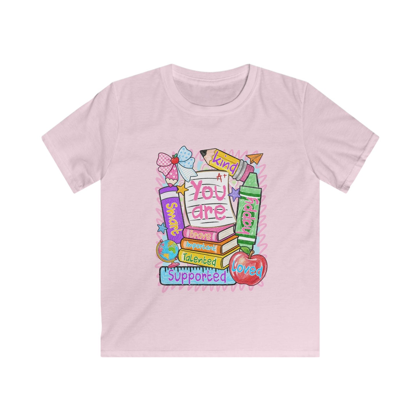 Kids Tee — "You Are" Back-to-School Positive Message Shirt