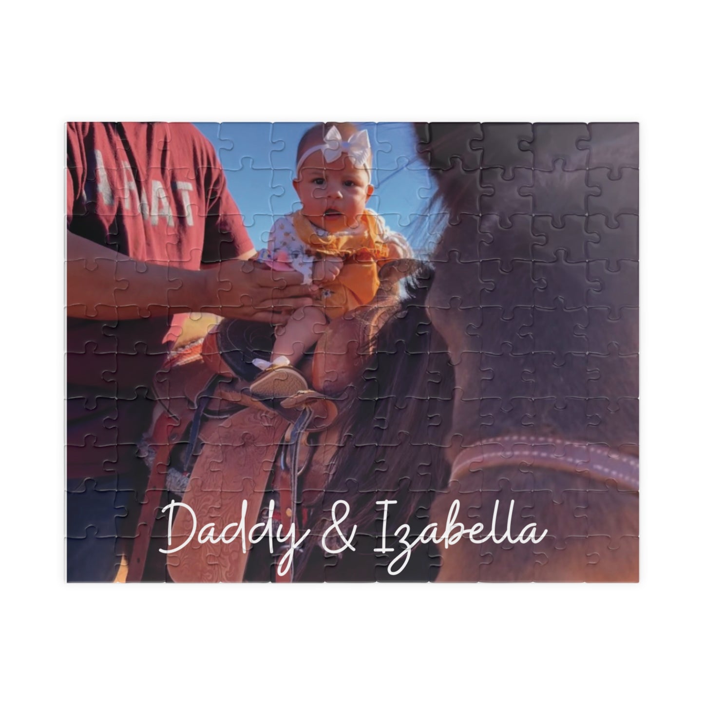 Personalized Photo Puzzle – "Daddy & Izabella" Keepsake (110 pcs)