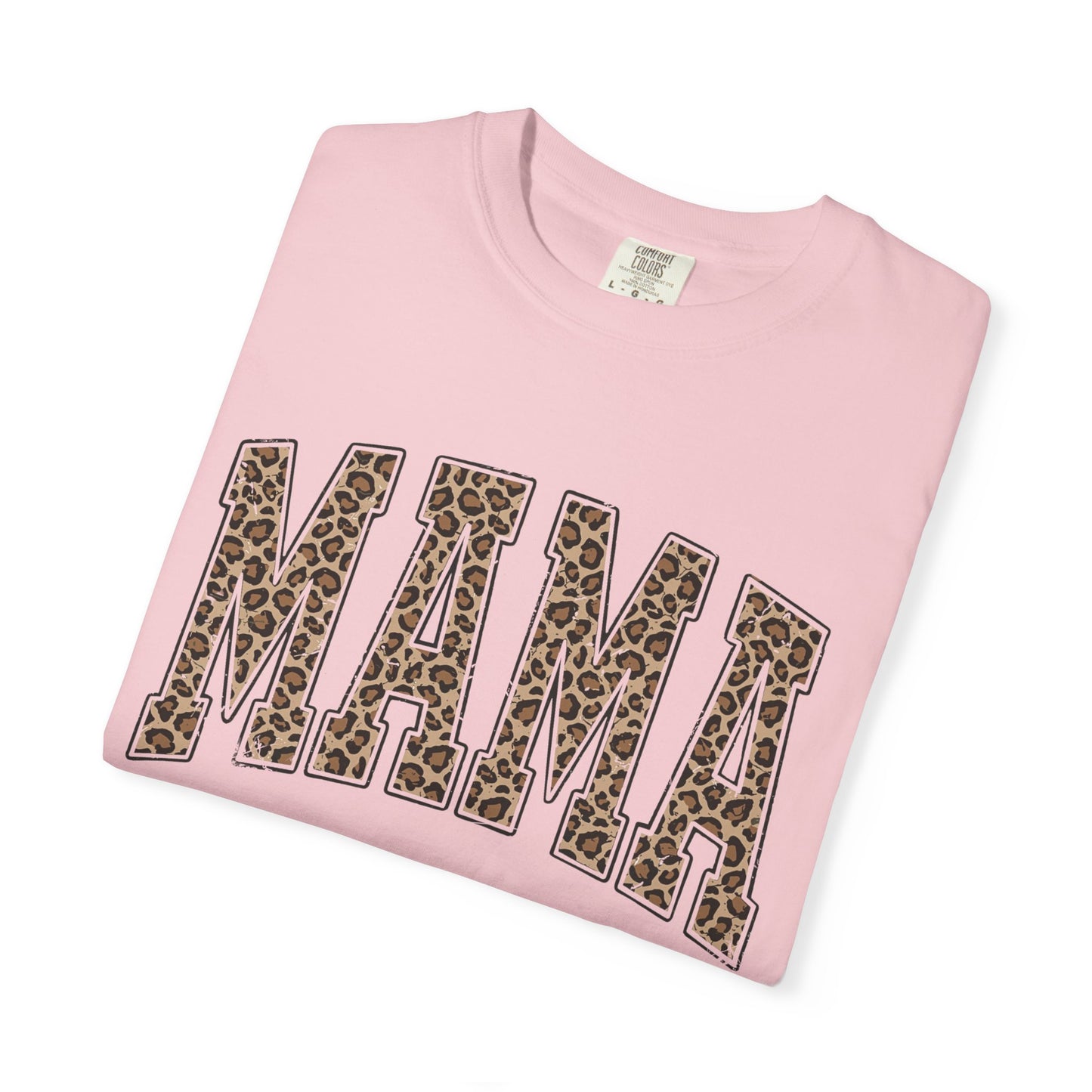 Mama Leopard Print T-Shirt — Women's Mom Graphic Tee, Casual Mother's Day Gift