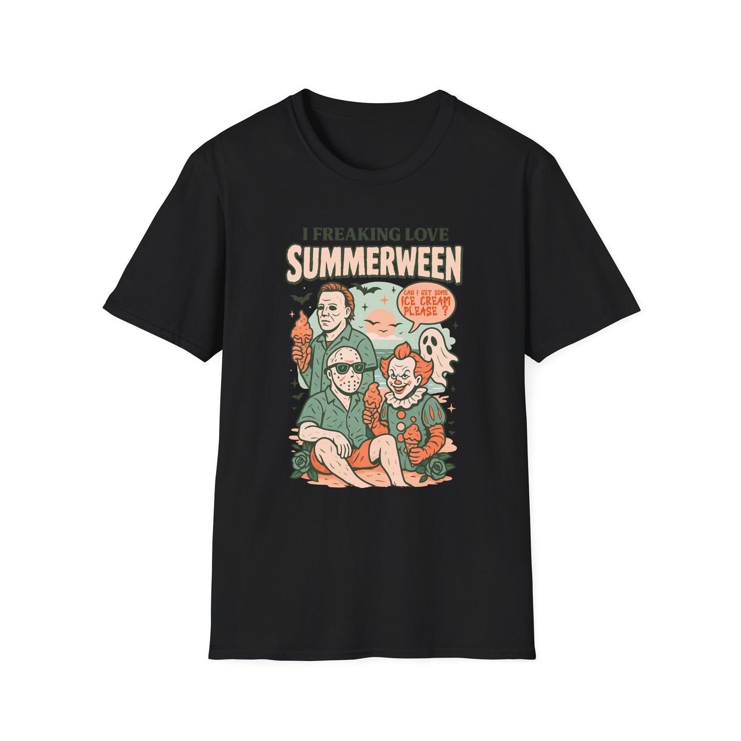 Summerween T-Shirt — “I Freaking Love Summerween” Horror Summer Graphic Tee