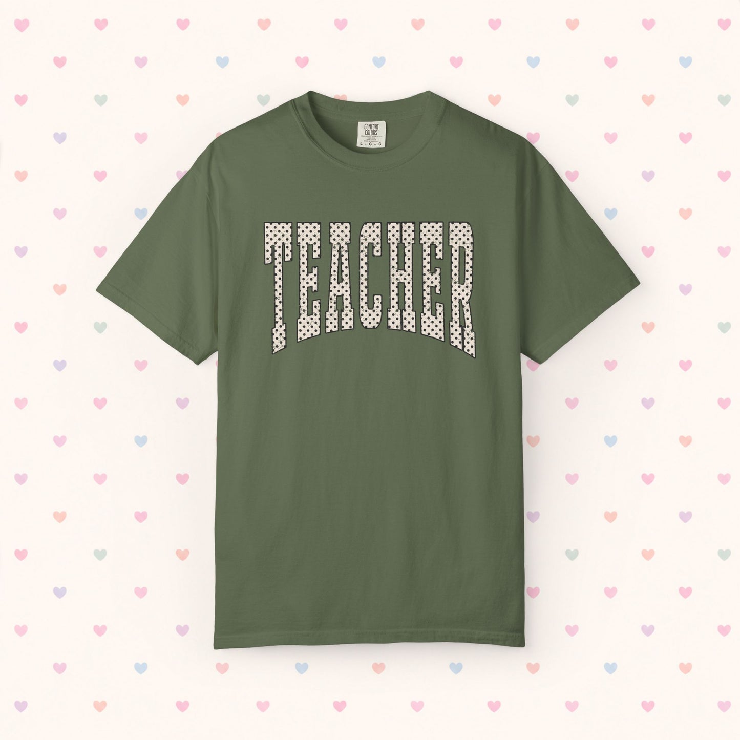Teacher Polka Dot Pattern T-Shirt