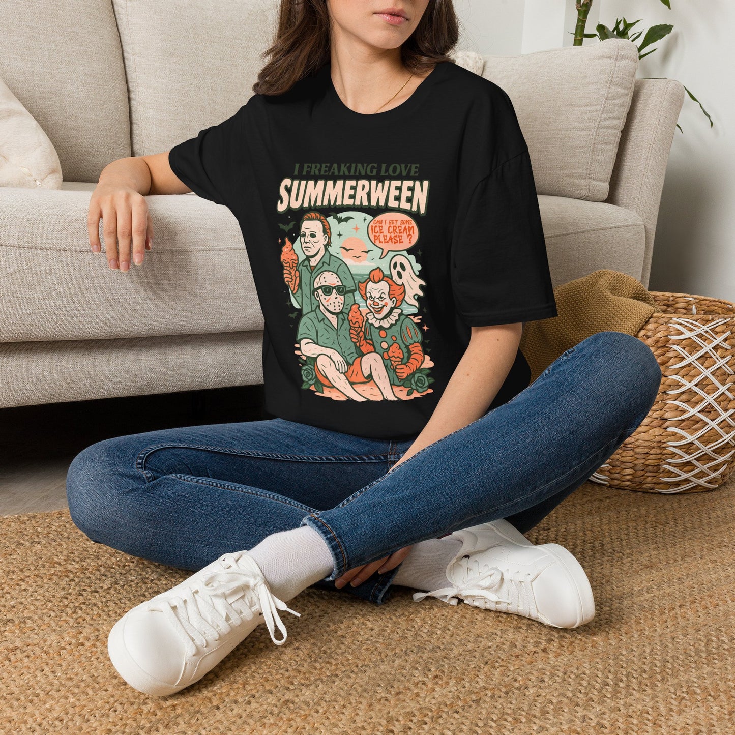 Summerween T-Shirt — “I Freaking Love Summerween” Horror Summer Graphic Tee
