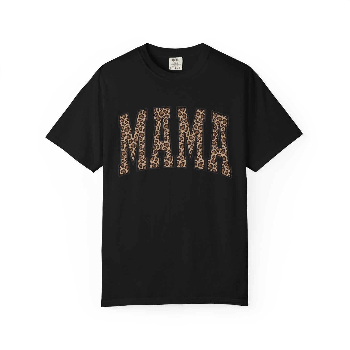 Mama Leopard Print T-Shirt — Women's Mom Graphic Tee, Casual Mother's Day Gift