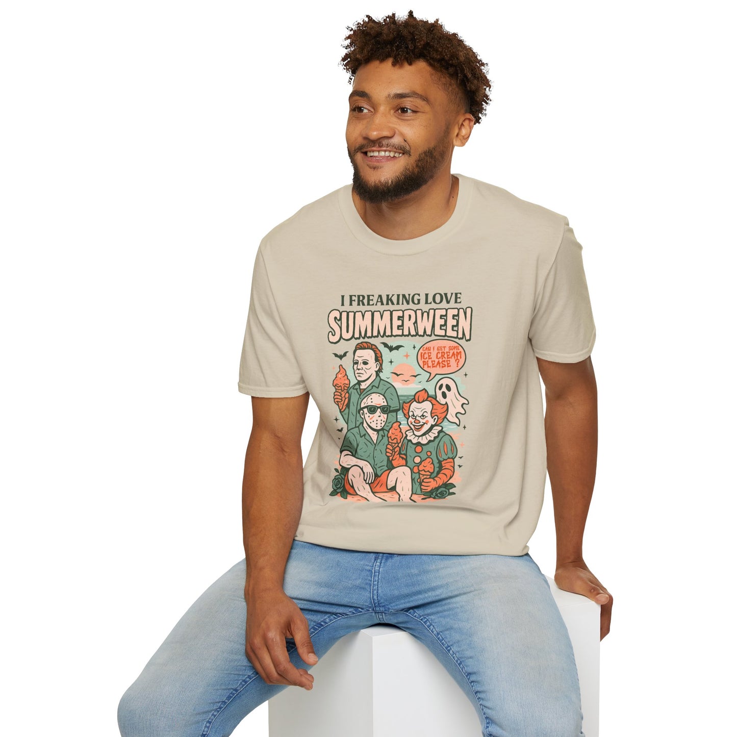Summerween T-Shirt — “I Freaking Love Summerween” Horror Summer Graphic Tee