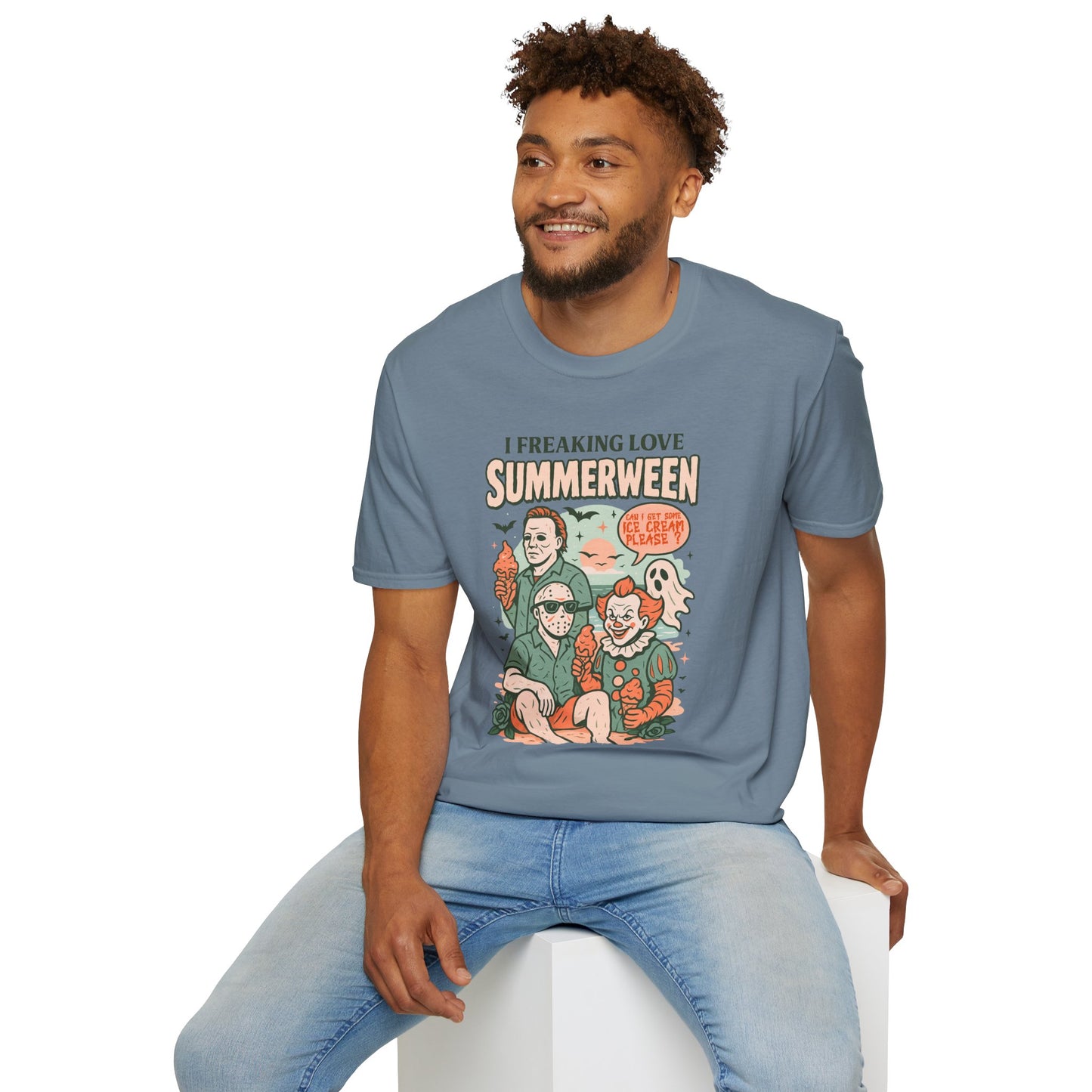 Summerween T-Shirt — “I Freaking Love Summerween” Horror Summer Graphic Tee