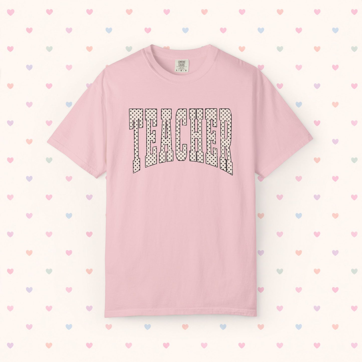 Teacher Polka Dot Pattern T-Shirt