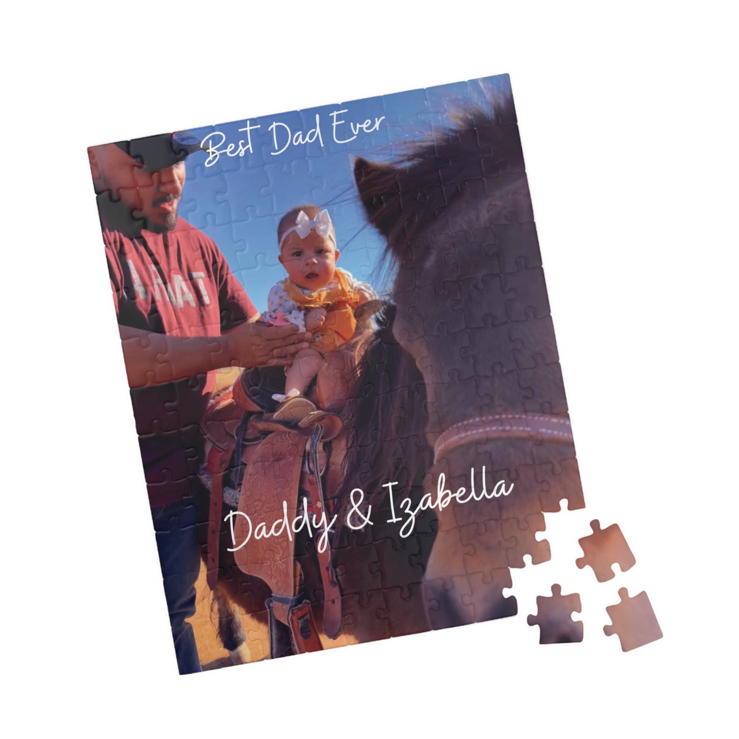 Personalized Photo Puzzle – "Daddy & Izabella" Keepsake (110 pcs)