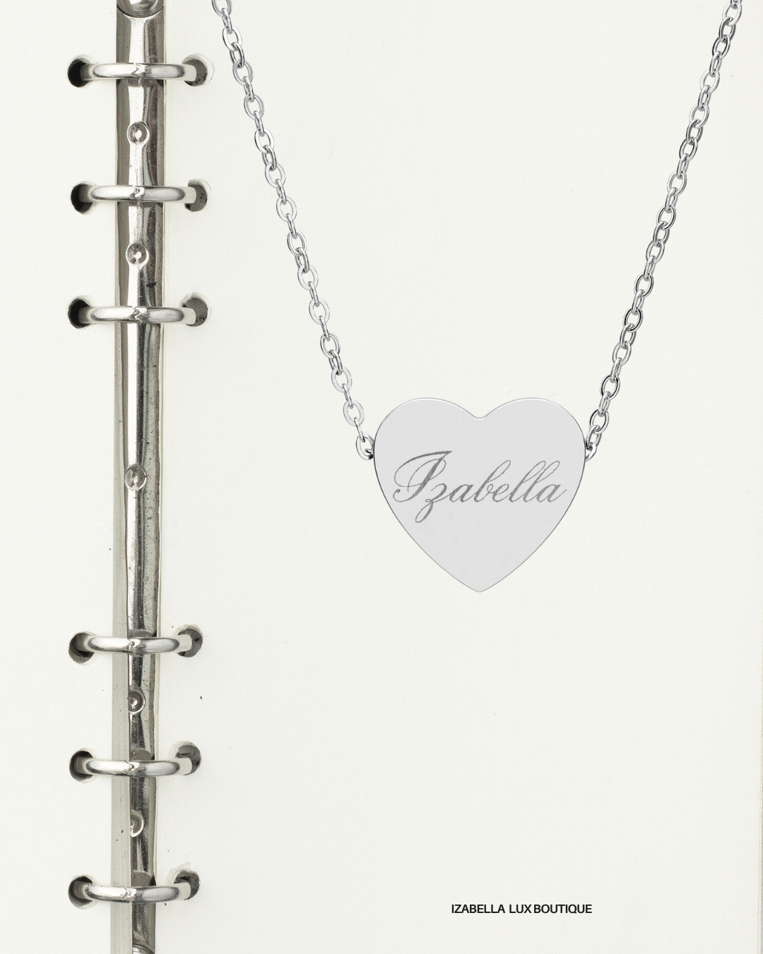 Engravable Heart Necklace — Personalized Name Pendant